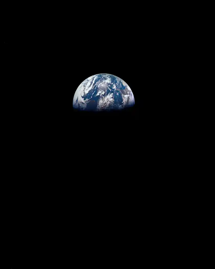 Foto: A Terra vista da Apollo 8 · Terra