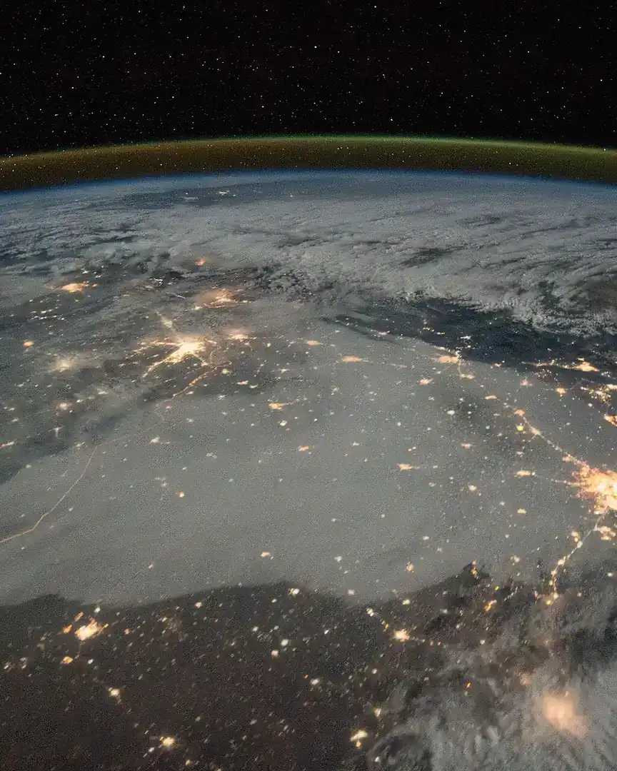 Foto: La India de noche desde el espacio · La Tierra