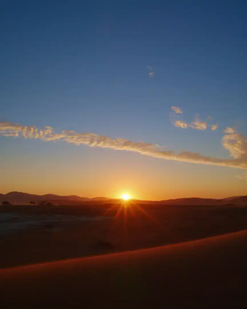 Foto: Amanecer en Sossusvlei · Namibia