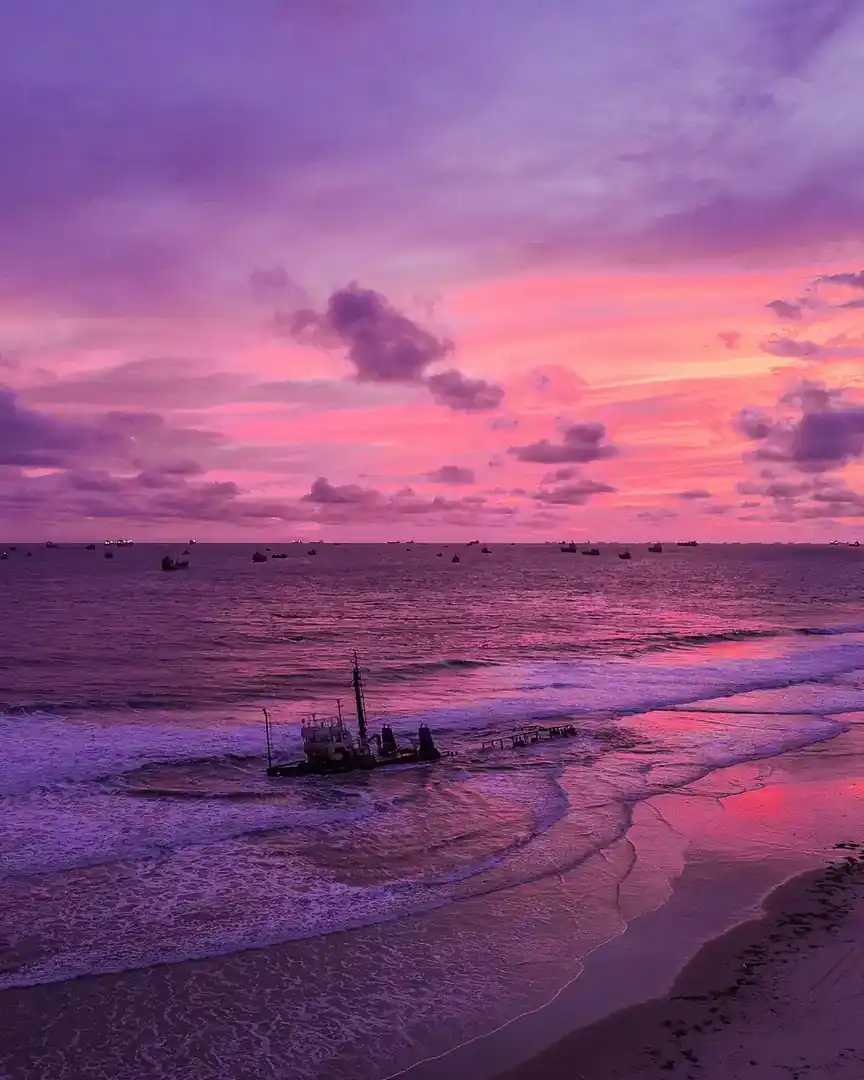 Foto: Amanecer en la playa Lighthouse, Lagos · Nigeria