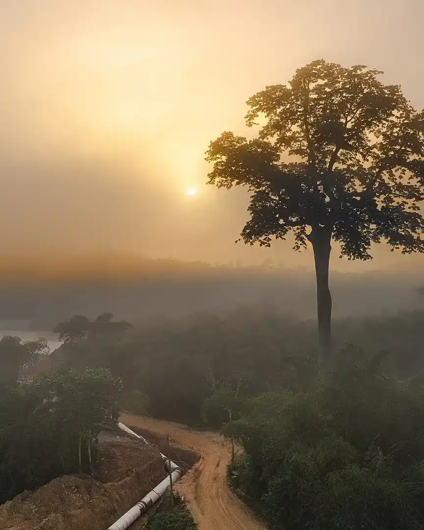Foto: Amanecer en la región Occidental · Ghana