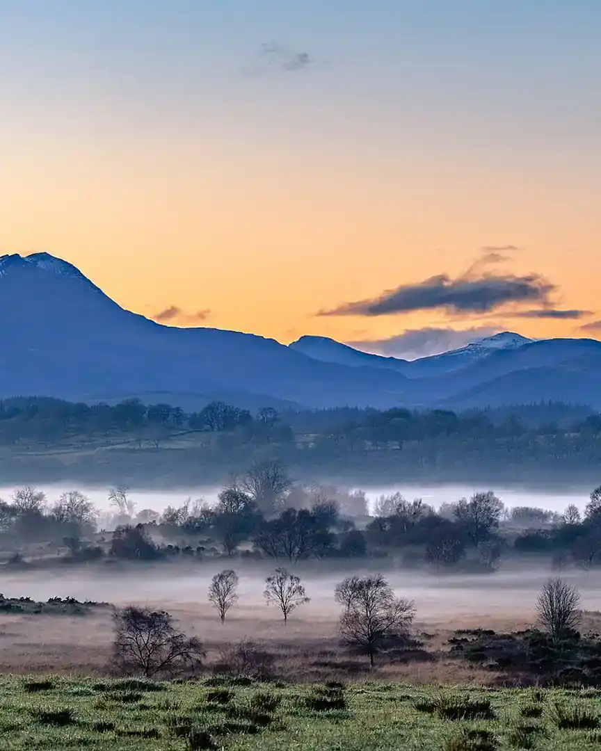 Foto: Atardecer en los Trossachs · Reino Unido