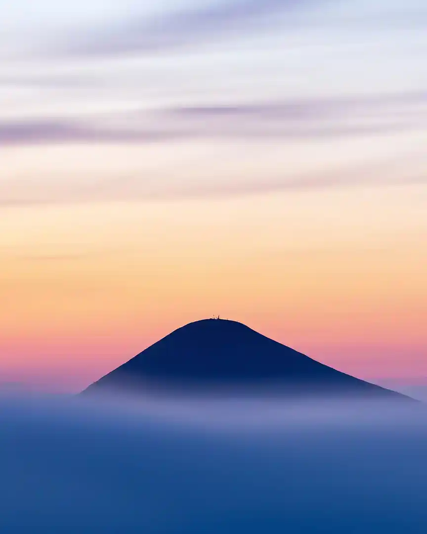 Foto: Anochecer en el monte Hoverla · Ucrania