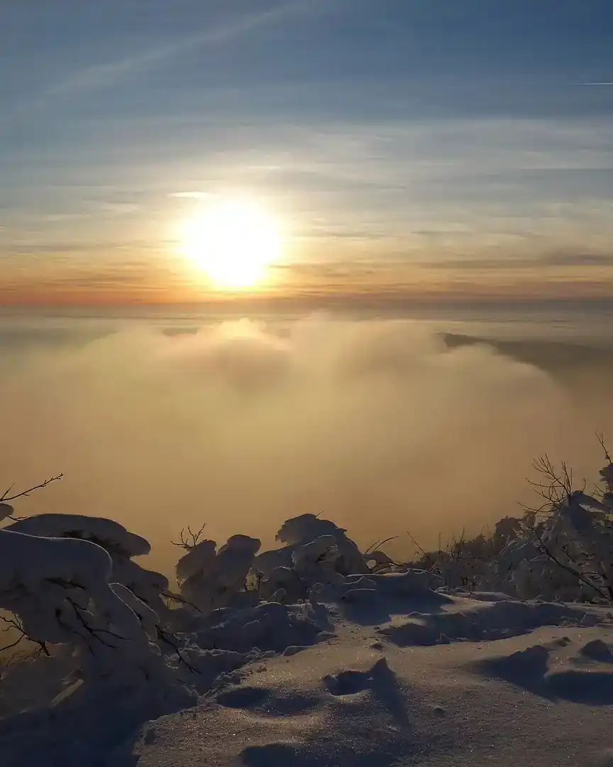 Foto: Atardecer en los montes Vihorlat · Eslovaquia