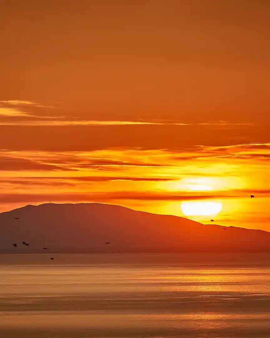 Foto: Atardecer en la isla de Pag · Croacia