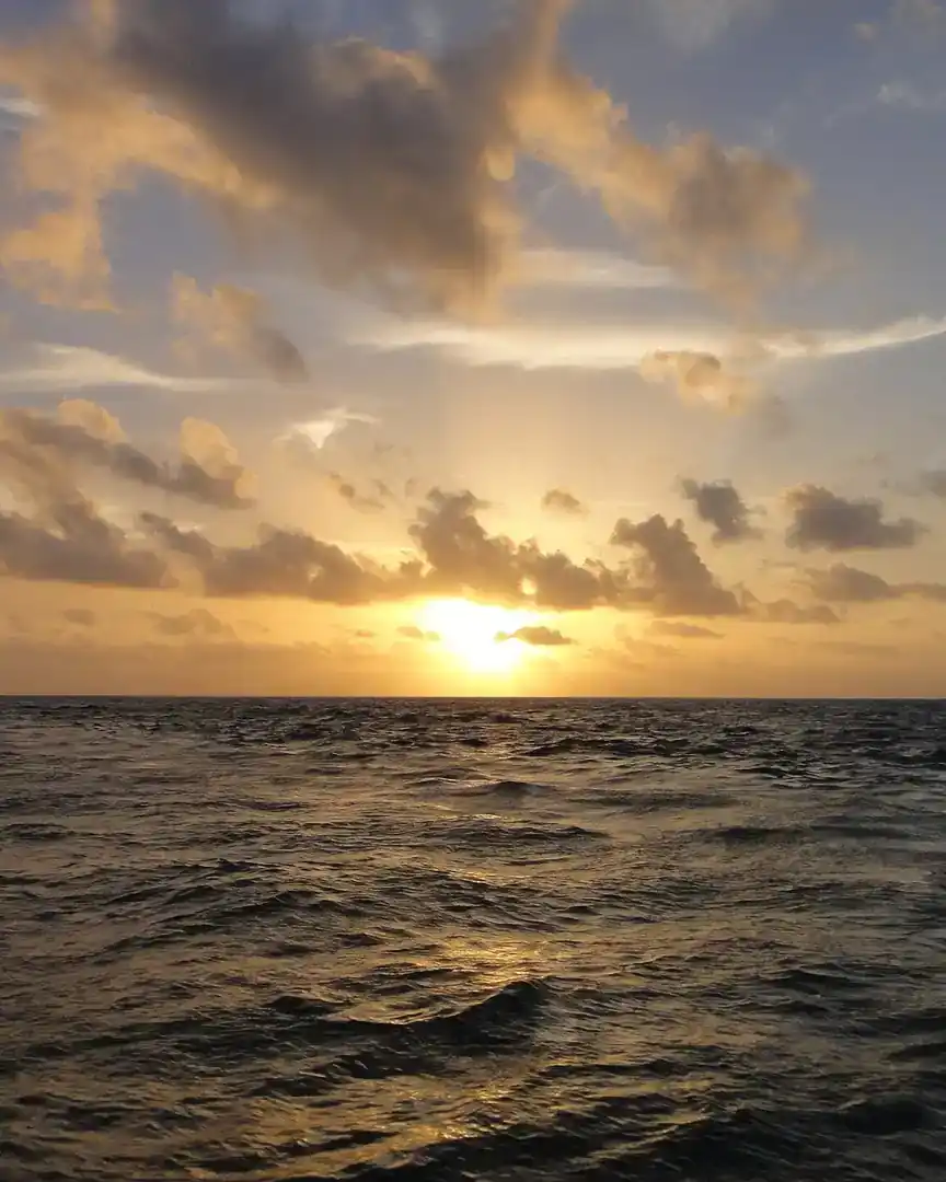 Foto: Amanecer en Cayo Ambergris · Belice