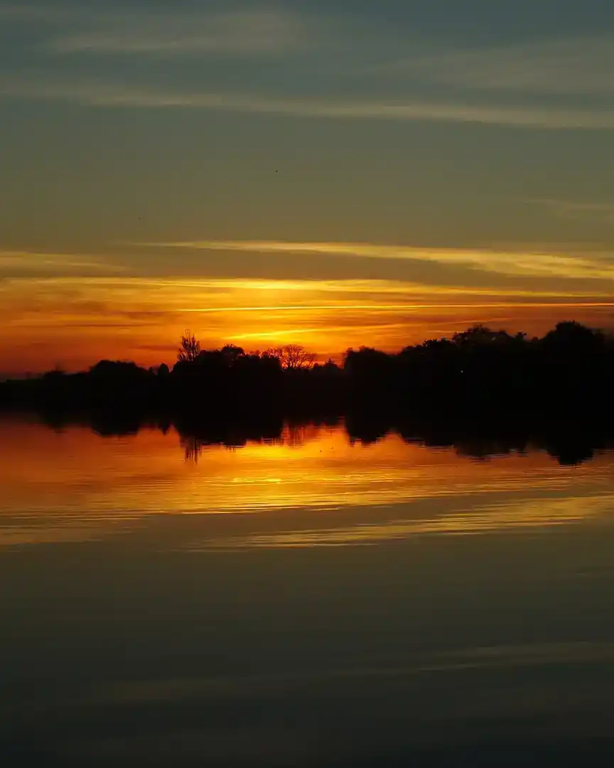 Foto: Atardecer en la Stara Tisa, cerca de Čurug · Serbia