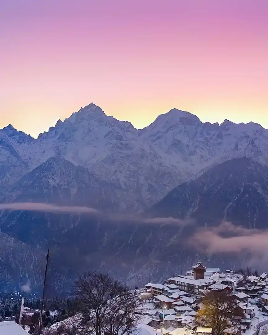 Foto: Alba sobre la cordillera Kinner Kailash · India
