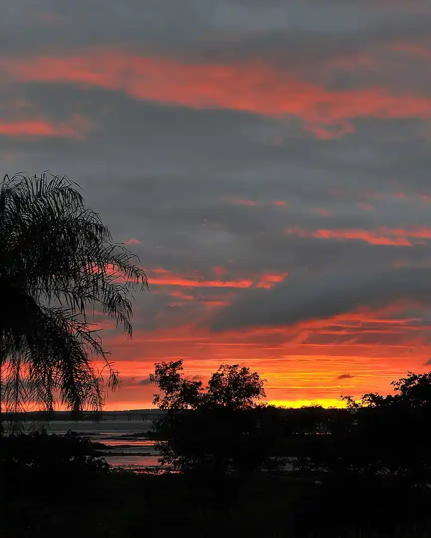 Foto: Atardecer en la Reserva Mbaracayú · Paraguay