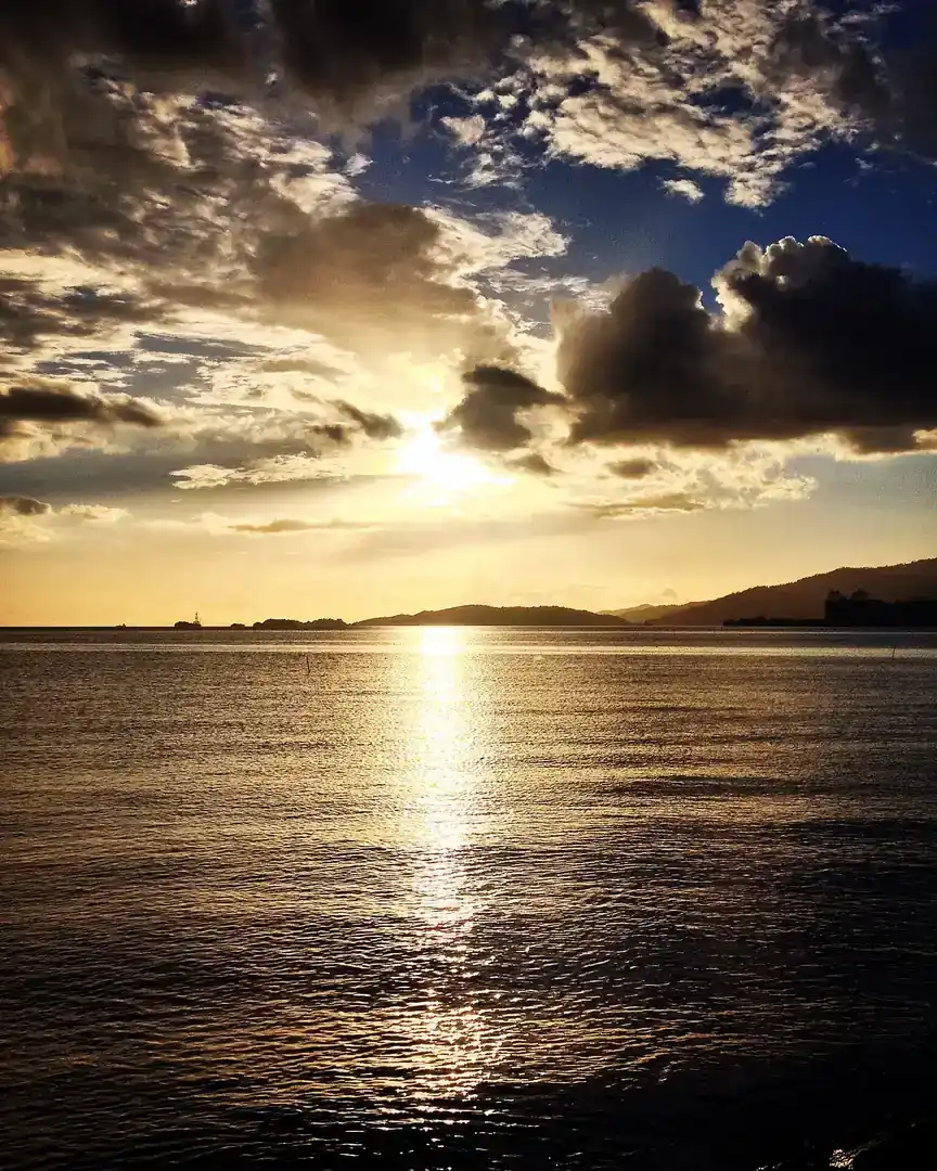 Foto: Atardecer sobre el golfo de Paria · Trinidad y Tobago