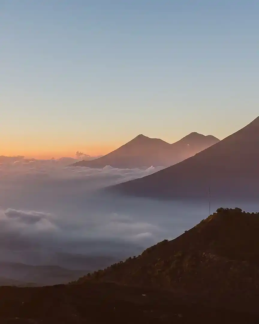 Foto: Atardecer desde el volcán Pacaya · Guatemala