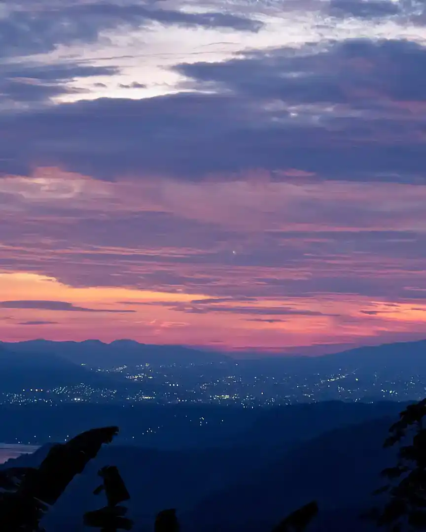 Foto: Anochecer desde Cojutepeque · El Salvador