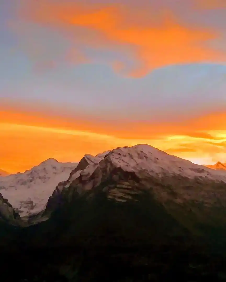 Foto: Atardecer en el valle de Hunza · Pakistán
