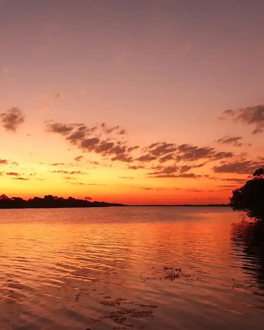 Foto: Atardecer en el río Kafue · Zambia