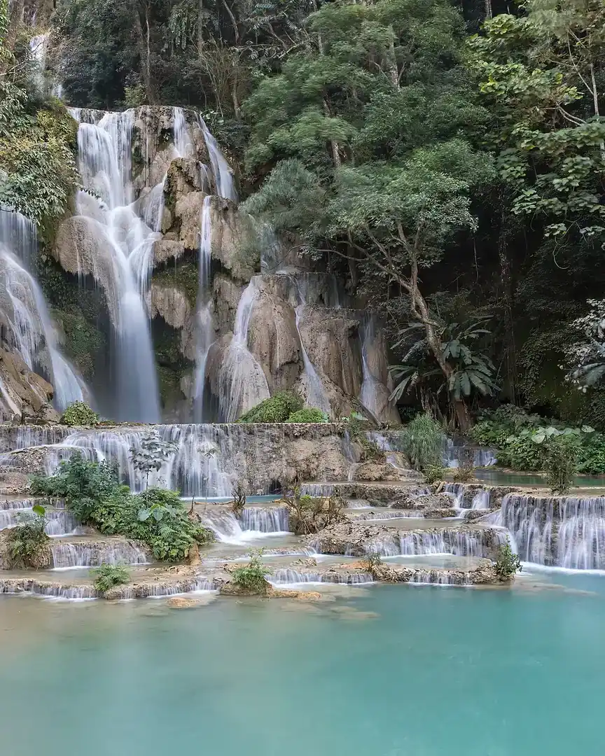Photo : Chutes de Kuang Si · Laos