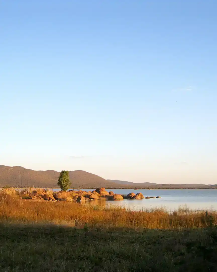 Photo: Notwane River (Gaborone Dam) · Botswana
