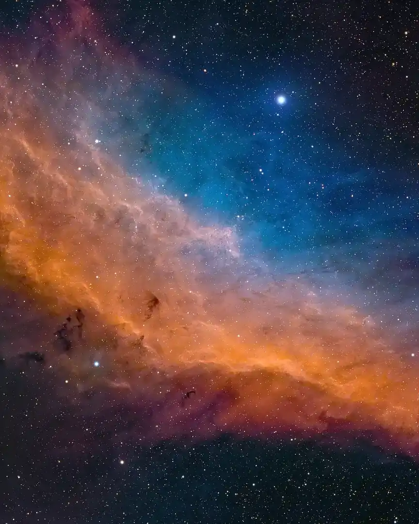 Фото: Туманність Каліфорнія · Всесвіт