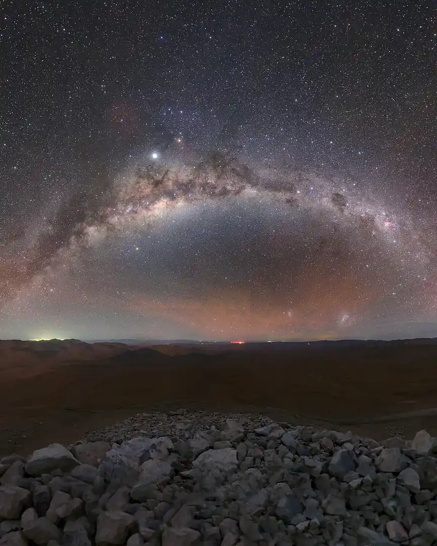 Photo: The Milky Way from Cerro Armazones, Chile · The universe