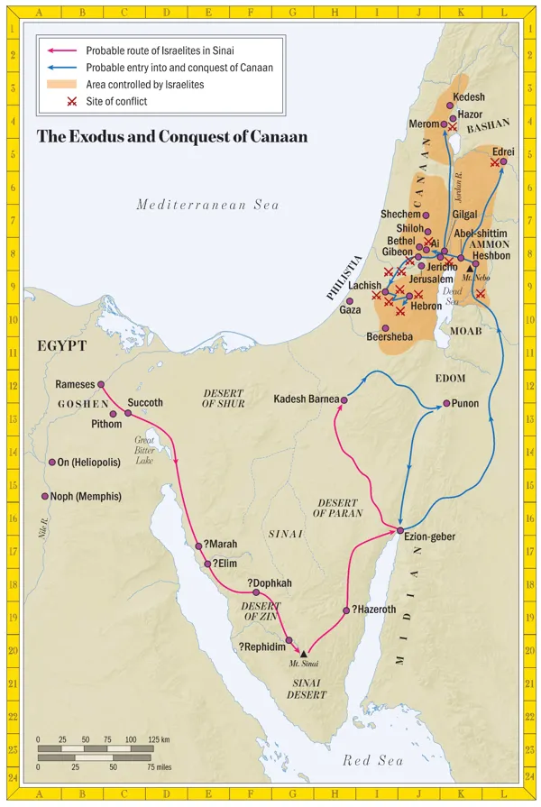 El Éxodo y la conquista de Canaán