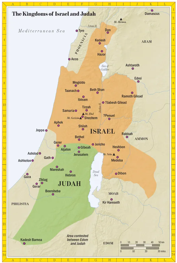 Los reinos de Israel y Judá